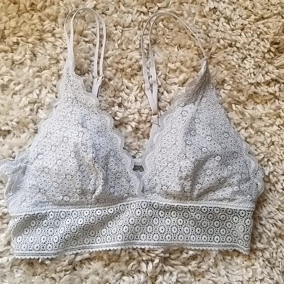 aerie Other - Aerie M Longline Lace Padded Bralette